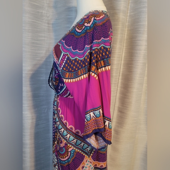 Flying Tomato Vibrant Kaftan Maxi Dress.  - Picture 6 of 9